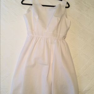 Lauren James Emerson Seersucker Bow White Dress!